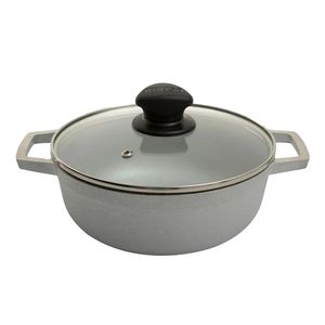 Caldero aluminio 30 cm  tapa de vidrio Original N°9 Imusa