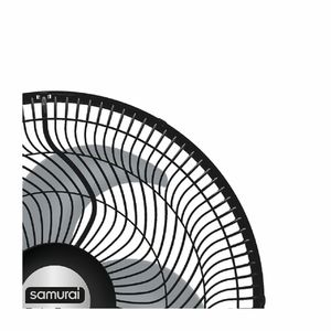 Ventilador turbo power pared 18 pulgadas Negro Samurai