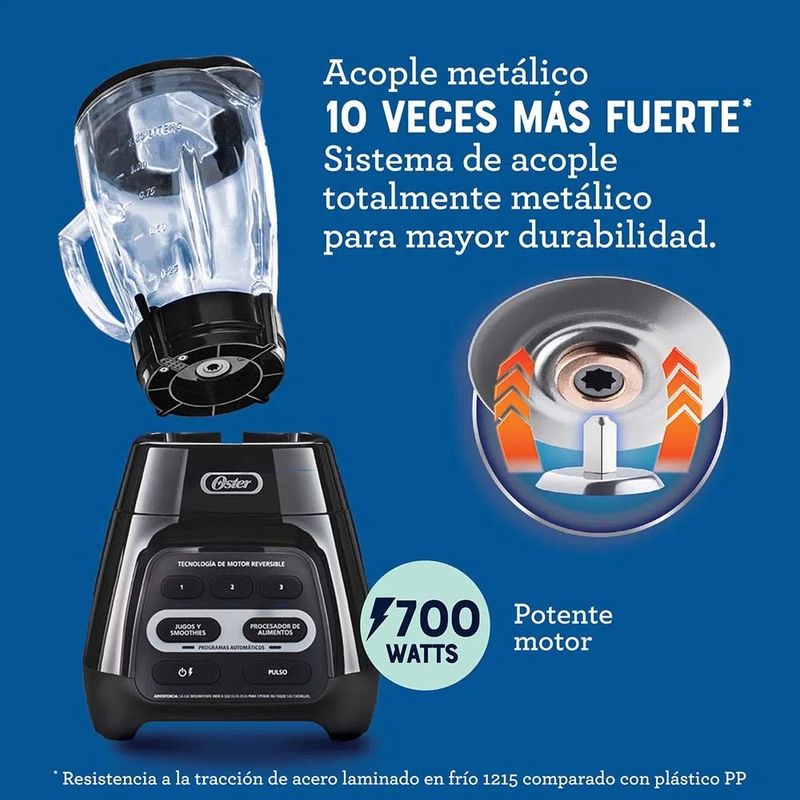 Licuadora Oster® Reversible Touch Screen 3 velocidades 1000 W