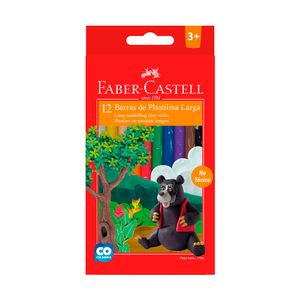 Plastilina larga x12 unidades multicolor Faber Castell