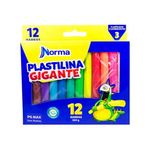Plastilina gigante x12 unidades multicolor Norma