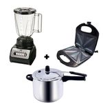Combo-Corona-con-olla-a-presion-6L-sanduchera-y-licuadora-1.5L-ideal-para-cocinar-rapido-y-practico-en-casa.