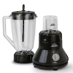Combo Licuadora Pulso y Picatodo 2 velocidades + Sanduchera Pannini Negra Home Elements