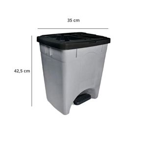 Papelera de pedal 26 litros Blanca Kendy