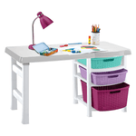 Escritorio-infantil-plastico-tricolor-para-niña-marca-Rimax