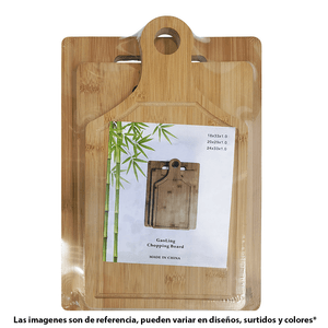 Set de Tabla Para Picar x3 en Madera GH