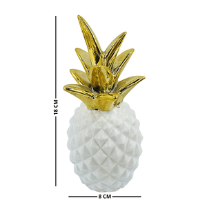Piña Decorativa en Cerámica GH 18x8 cm