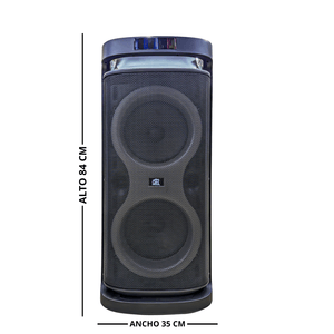 Parlante bluetooth 100w negro Gh