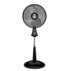 Ventilador Turbo Fresco Pedestal Negro Samurai