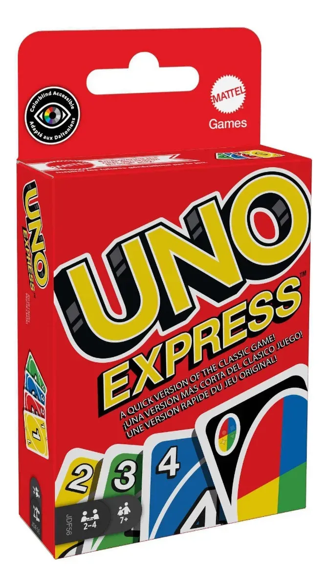 UNO Express Mattel – Juego de Cartas Portátil