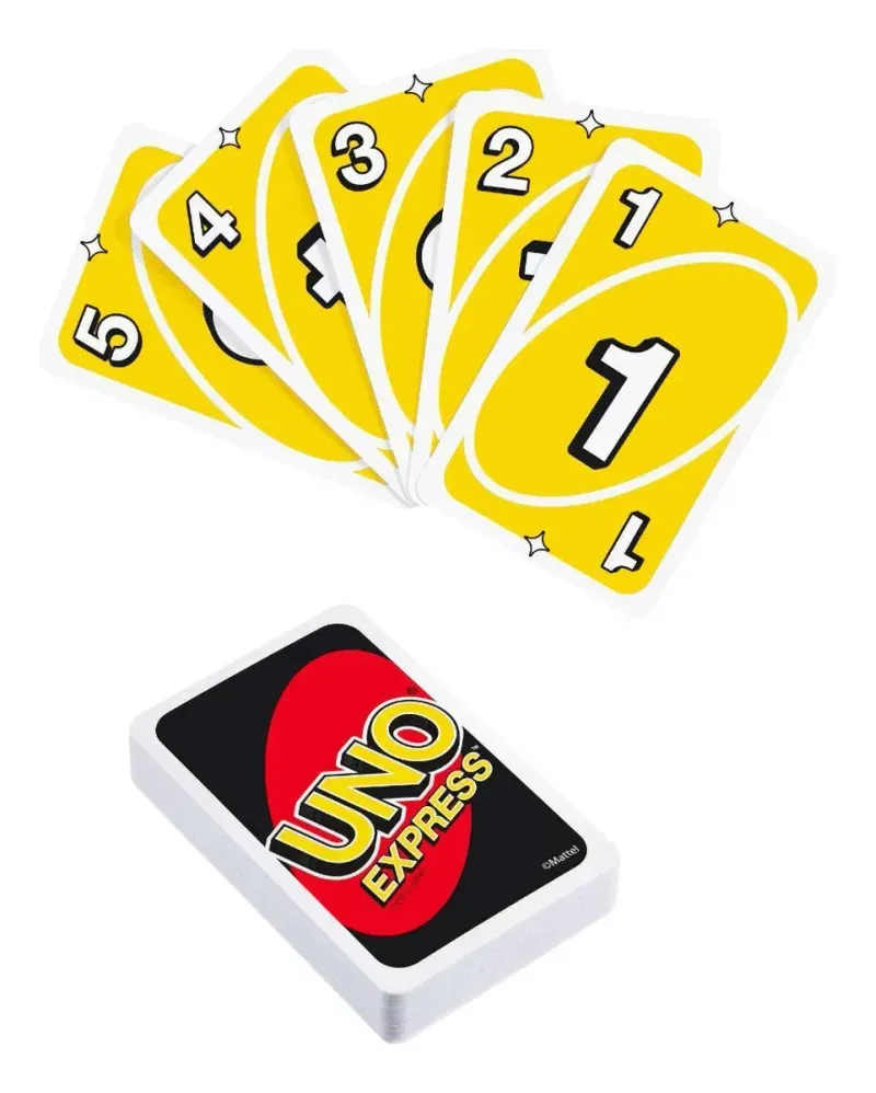 UNO Express Mattel – Juego de Cartas Portátil