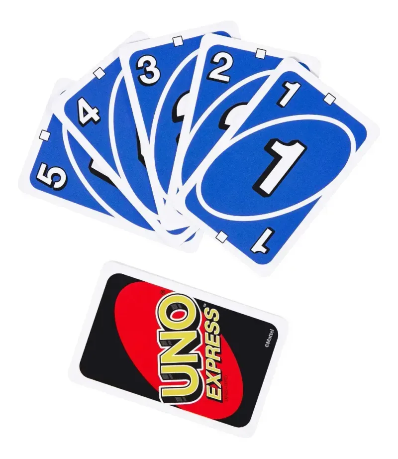 UNO Express Mattel – Juego de Cartas Portátil