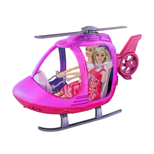 Set de Muñecas Aventureras con Helicóptero Gh