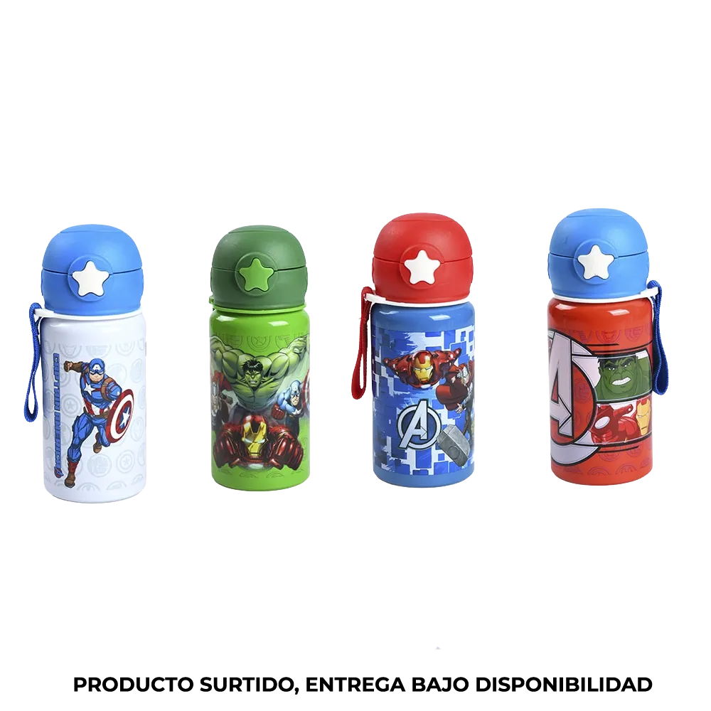 Botella infantil Avengers 700 ml diseños surtidos