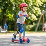 Patineta 3 Ruedas Led Spiderman Disney Gh en uso