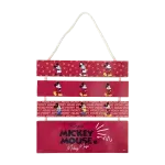 Cuadro decorativo de pared Mickey Mouse Disney con 4 placas rojas
