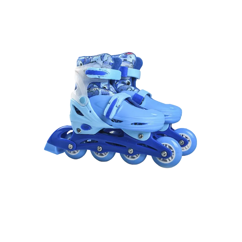 Patines ajustables Stitch fondo blanco