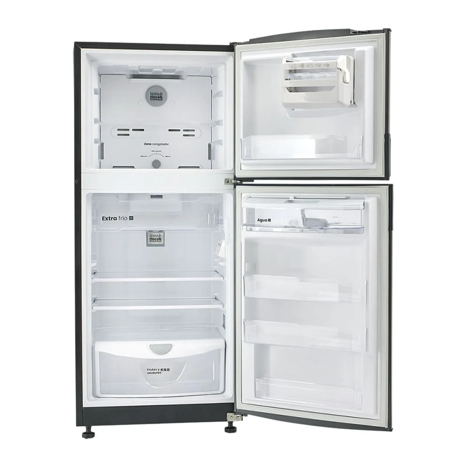 Nevera No Frost 243 Litros Inverter Titanio Haceb